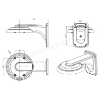 Home-Locking IP-camera met bewegingsdetectie en SONY ship  POE 5.0MP. C-1251